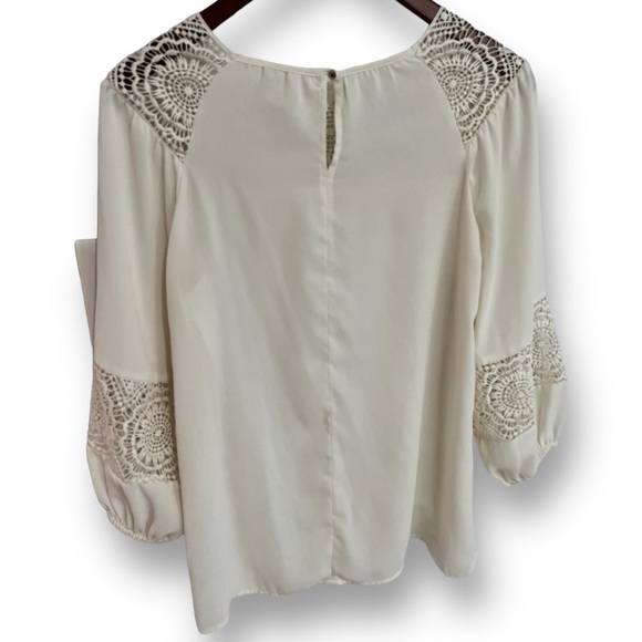 Eat. 1946 Small Crochet Boho Silky Top - Picture 2 of 6